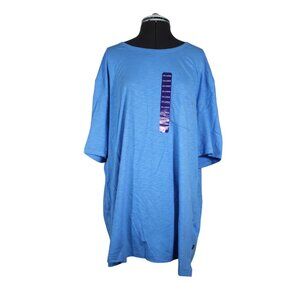 Gap men's light blue crew neck relaxed fit slub cotton‎ pocket t-shirt XXL